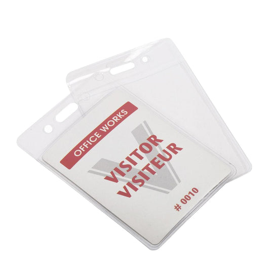 BADGE HOLDERS 8-PC. VERTICAL B/C DESK TECH - Additional View