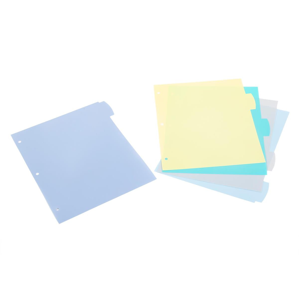 WRITE ON DIVIDERS 5-PC  9.25 x 11", BAG DESK TECH - Additional View