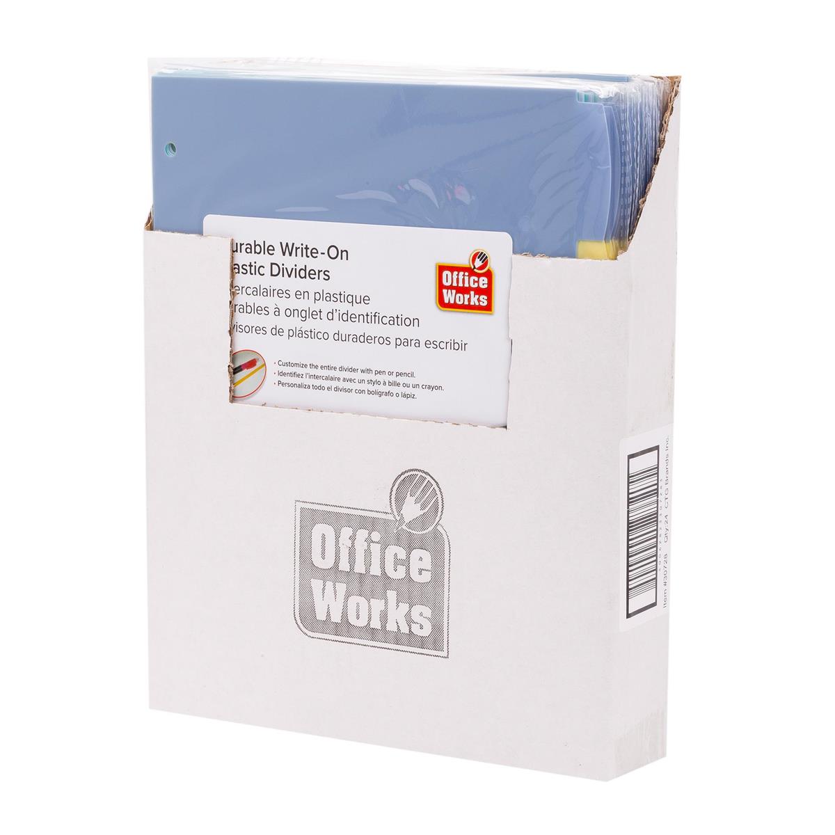 WRITE ON DIVIDERS 5-PC  9.25 x 11", BAG DESK TECH