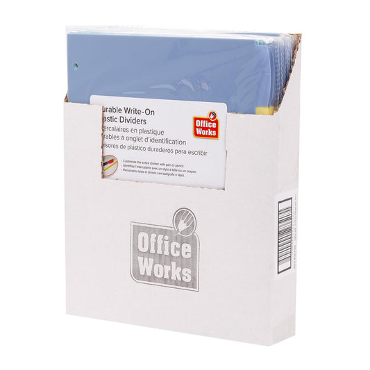 SÉPARATEURS À ÉCRIRE 5 PIÈCES 23,5 x 28 cm, SACHET DESK TECH