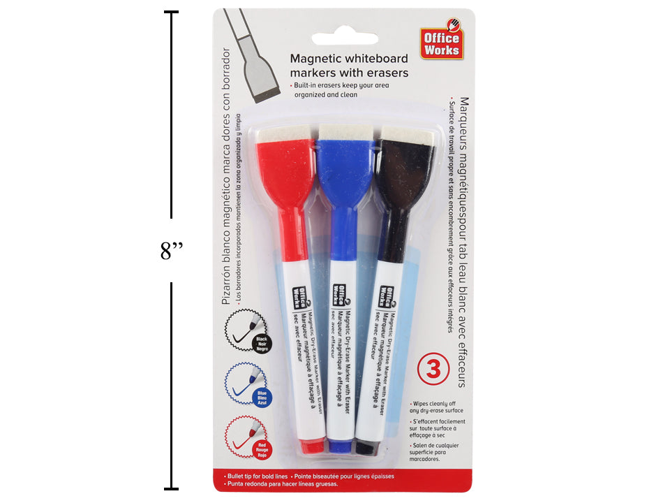 Markers Dry Erase 3-Pc Office Works