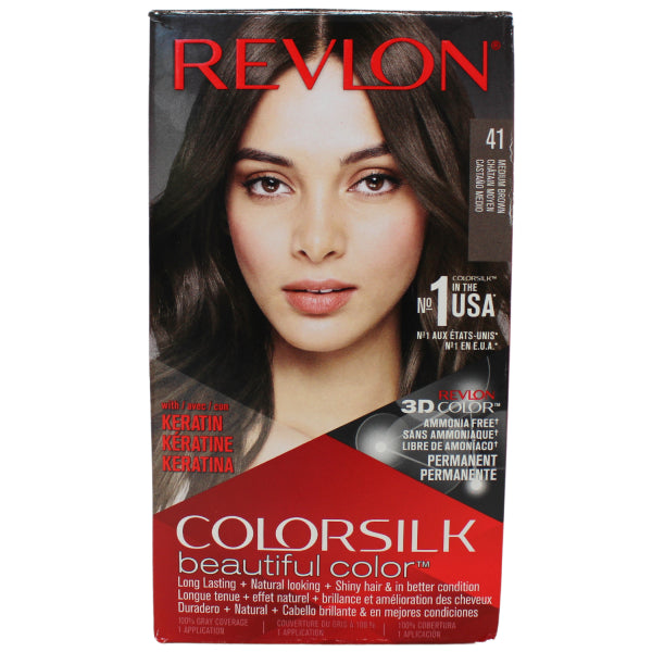 Couleur Cheveux Colorsilk #41 Châtain Moyen Revlon