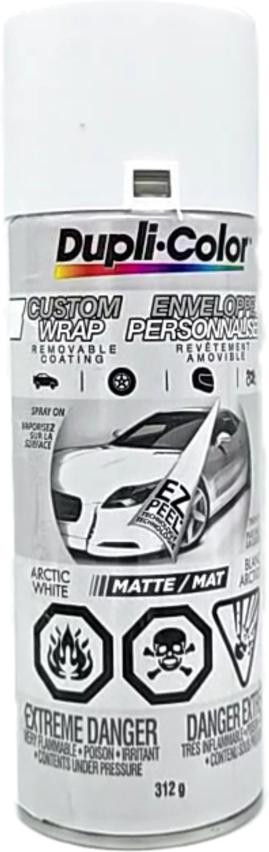 Dupli-color Custom Wrap Matte Arctic White 312g. Removable Coating
