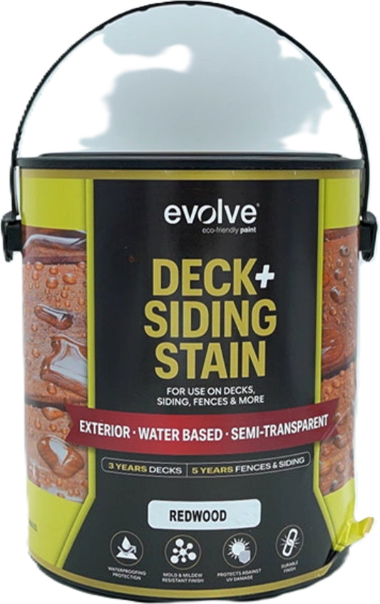 Deck + Siding Stain Redwood 3.78L Exterior Evolve