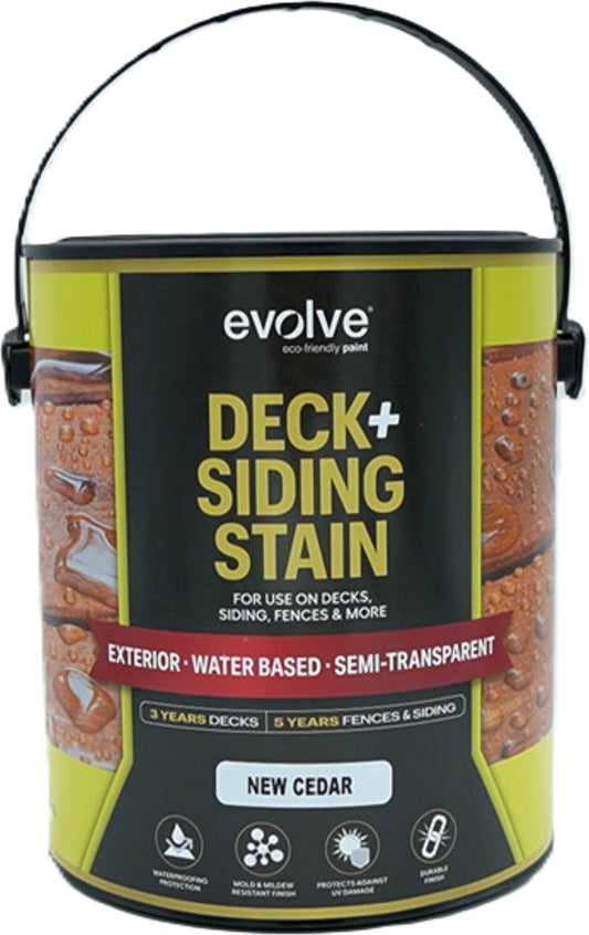 Deck + Siding Stain New Cedar 3.78L Exterior Evolve