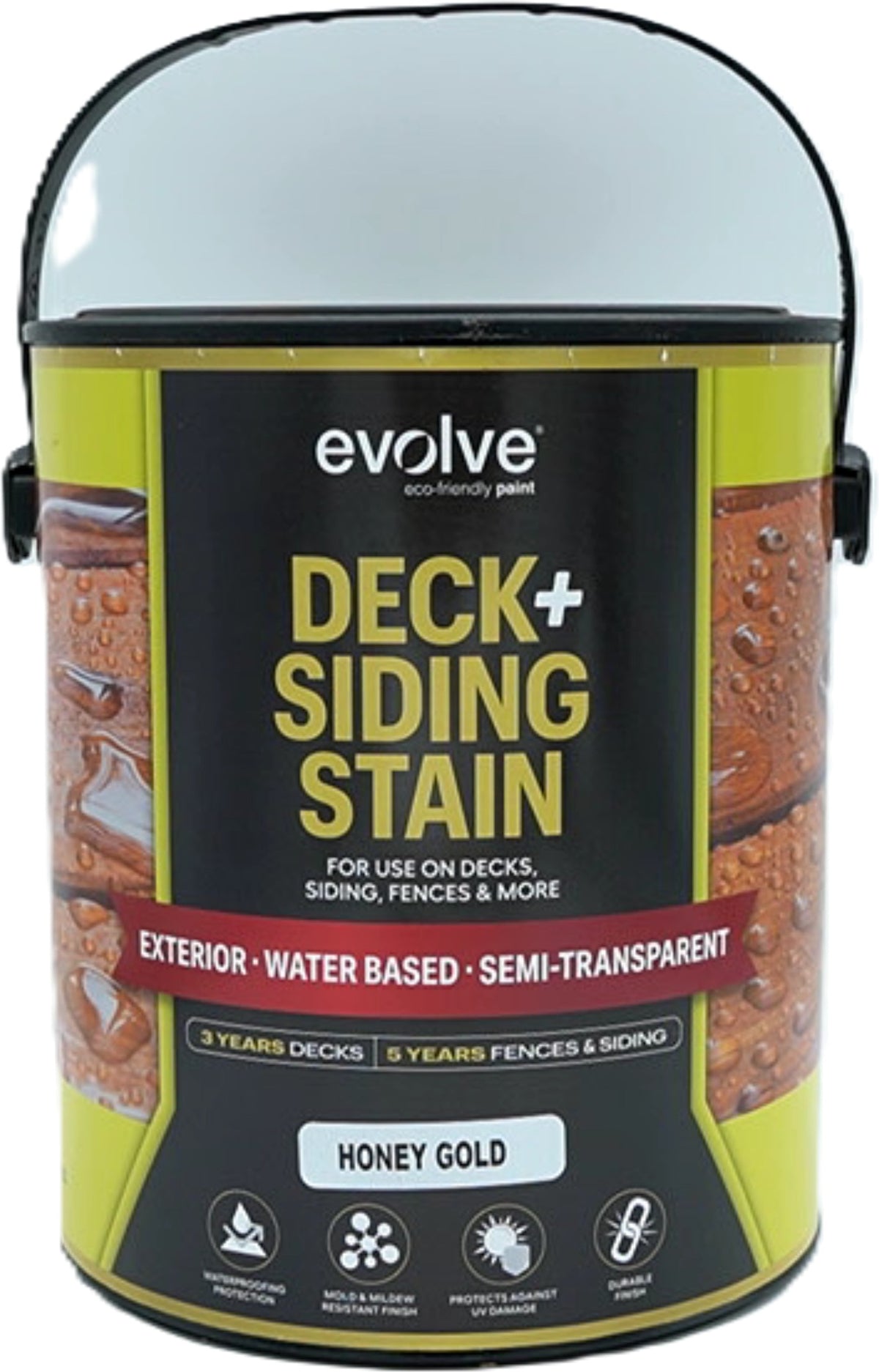Teinture pour terrasses et revêtements Miel doré 3,78 L Extérieur Evolve