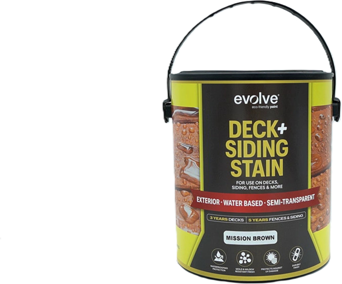 Teinture pour terrasses et revêtements Marron Mission 3,78L Extérieur Evolve