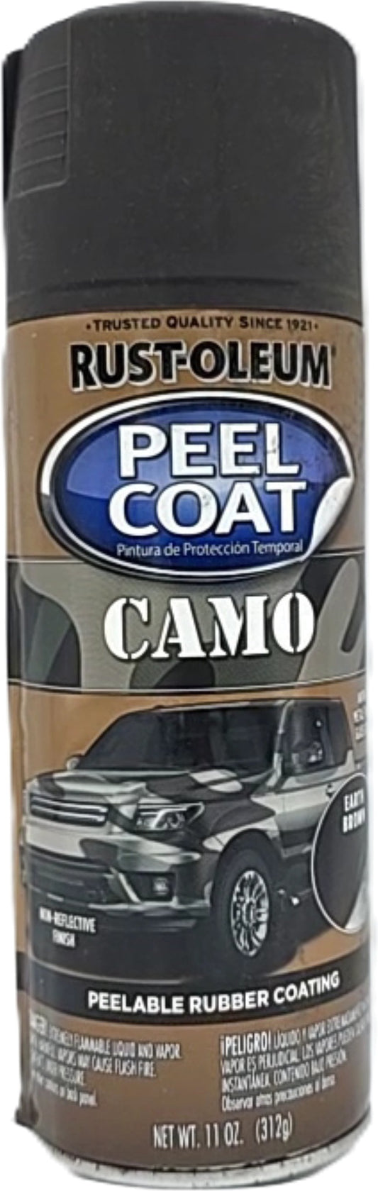 Rust-oleum Peel Coat Camo Earth Brown 312g. Peelable Rubber Coating