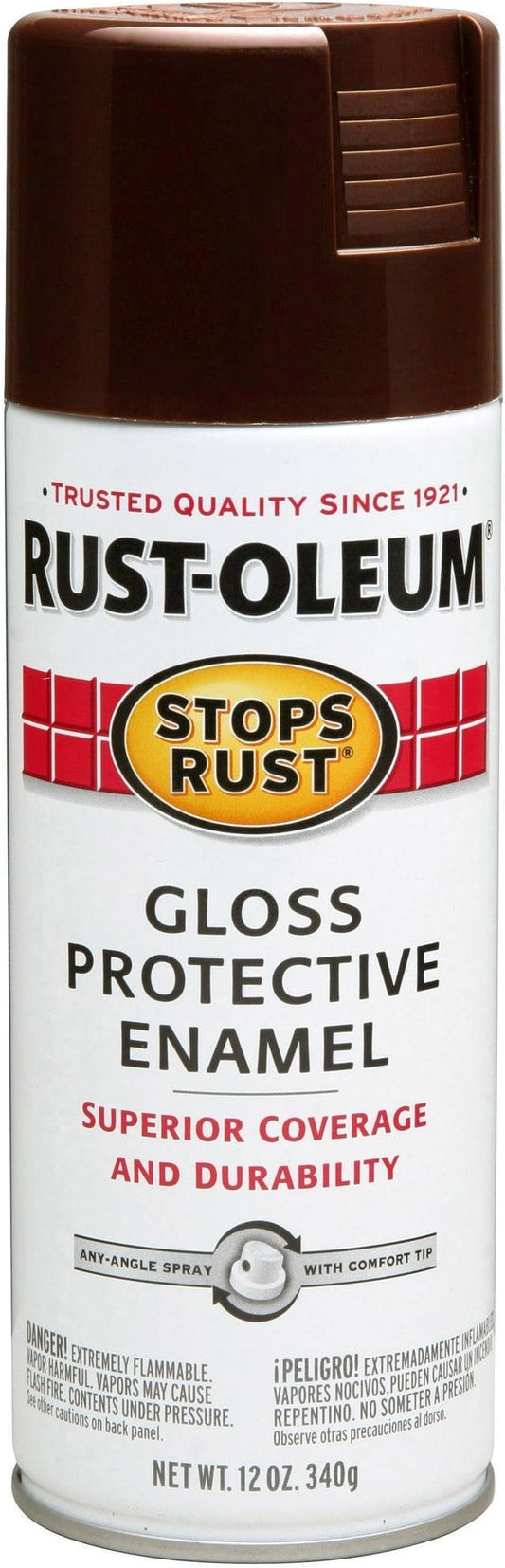 Rust-oleum Spray Paint Gloss Kona Brown 340g.