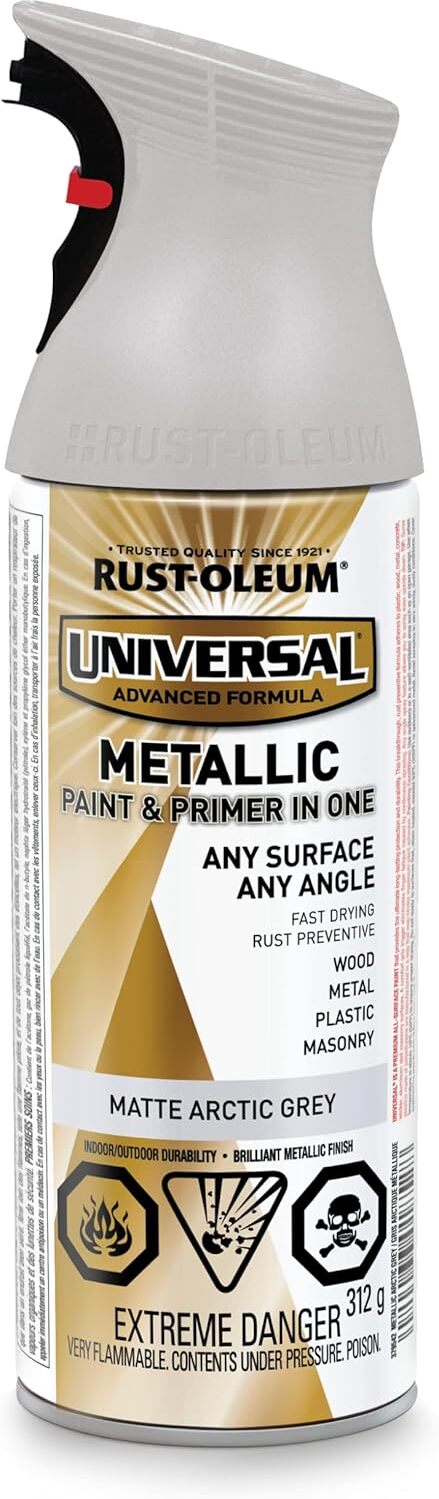 Rust-oleum Spray Paint Matte Metallic Arctic Gray 312g.