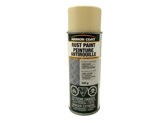 Rust Spray Paint RV White 340g. Interior Exterior Armor Coat
