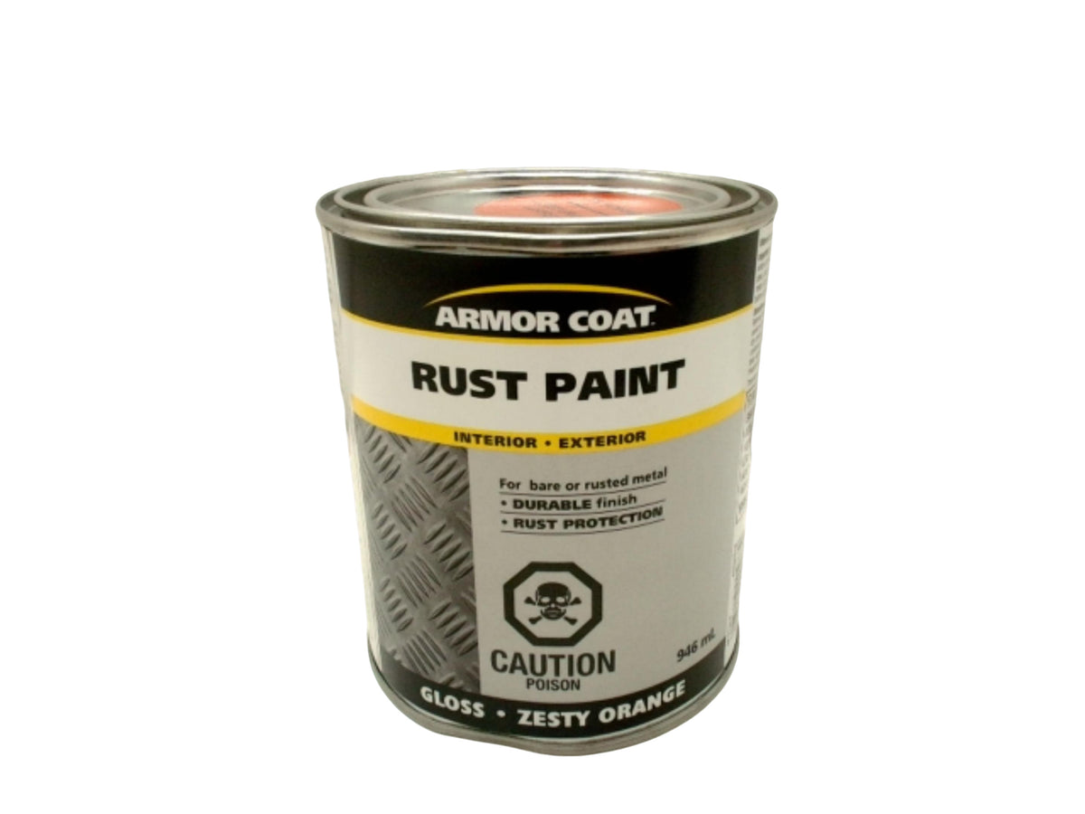 Rust Paint Zesty Orange 946mL Interior Exterior Armor Coat