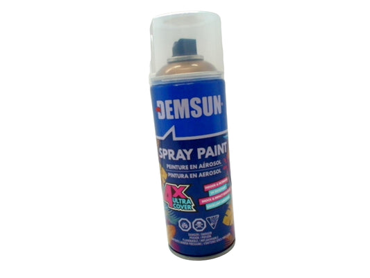 Spray Paint Matt Bronze Gold Effect 380g. Demsun