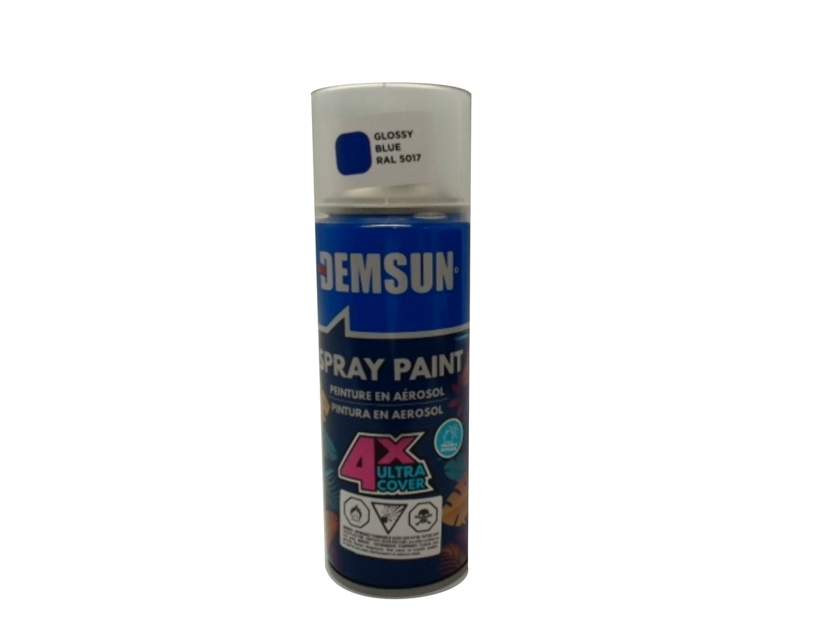 Peinture en aérosol Bleu brillant 300g. Demsun