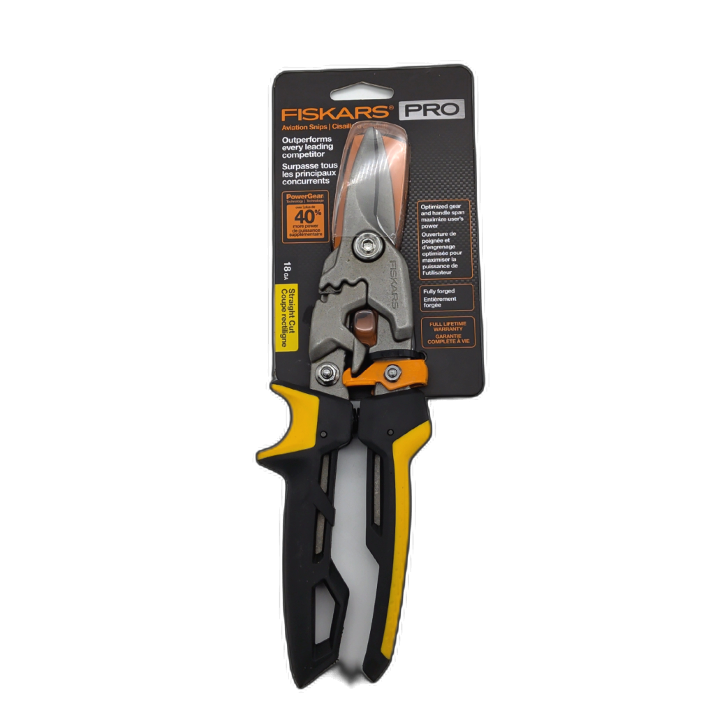 Aviation Snips Straight Cut Fiskars Pro