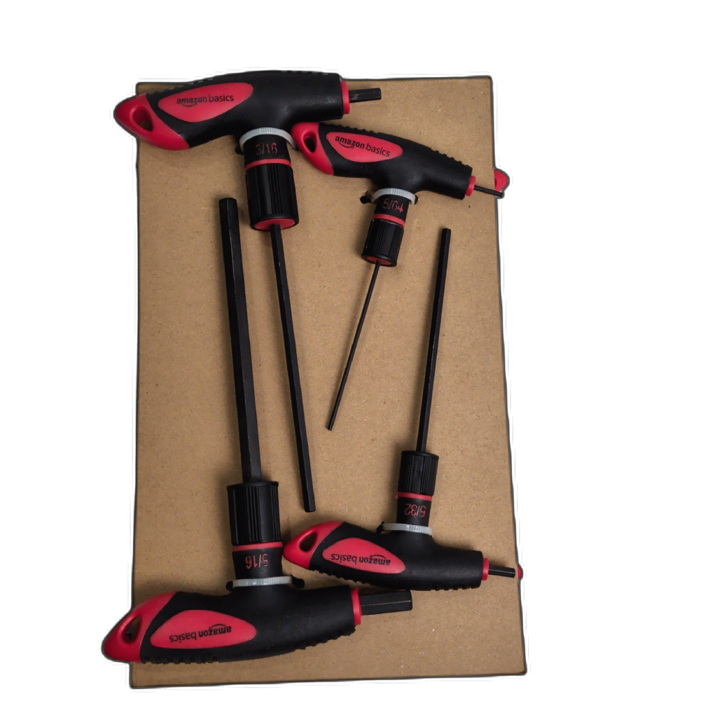 T-Handle Hex Key Set 8pc. SAE Amazonbasics