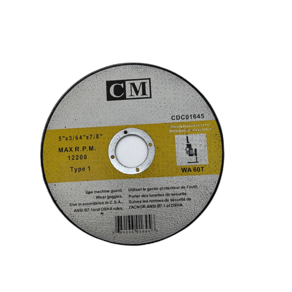 Metal Cutting Disc 5" x 3/64" x 7/8"