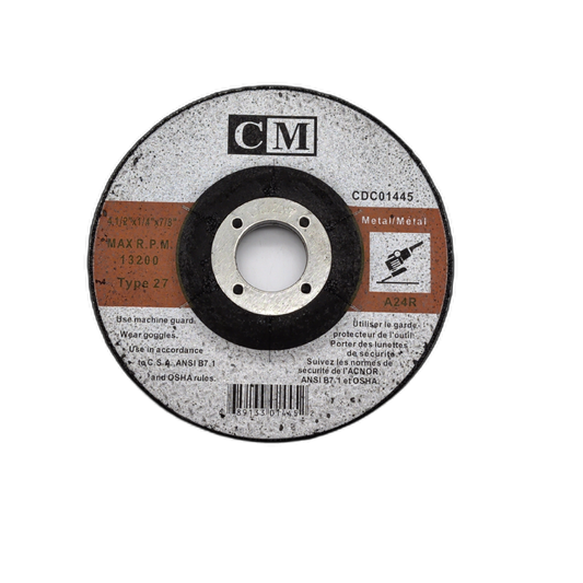 Metal Grinding Disc 4.5" x 1/4" x 7/8"