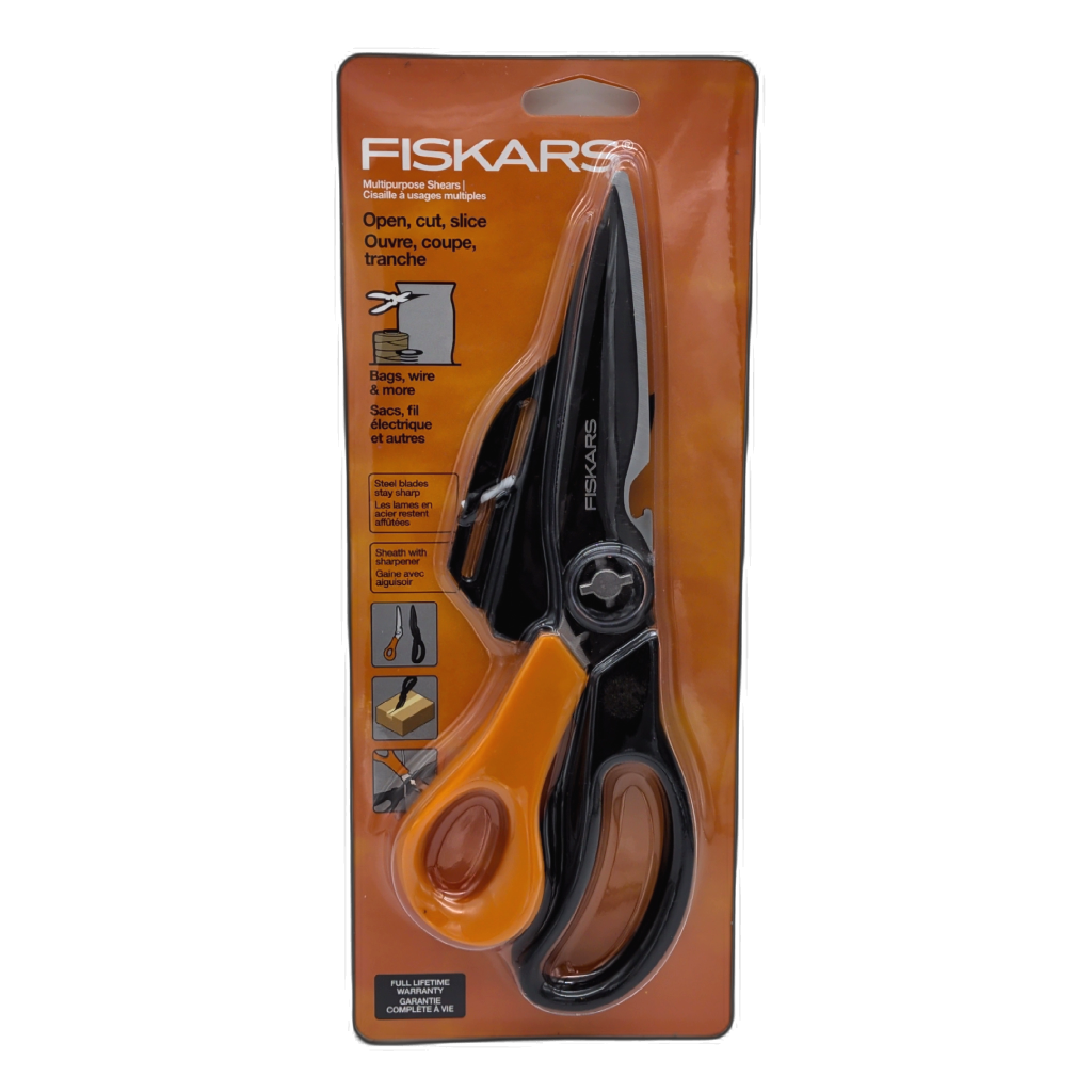 Multipurpose Shears W/sheath With Sharpener Fiskars