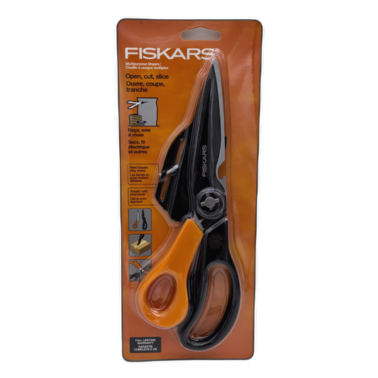 Multipurpose Shears W/sheath With Sharpener Fiskars