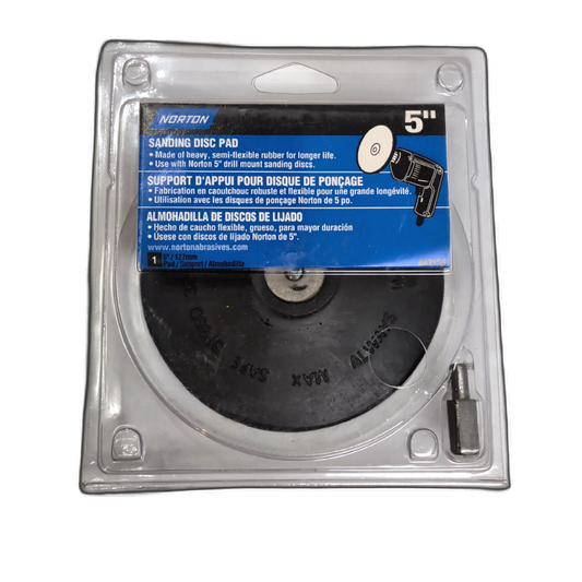 5" Rubber Sanding Disc Pad Norton