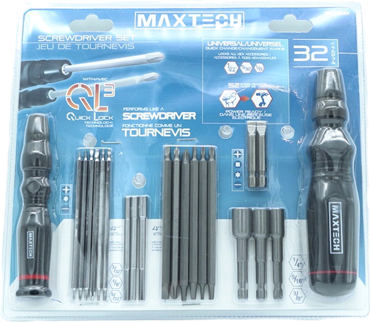 32pc. Screwdriver Set Maxtech