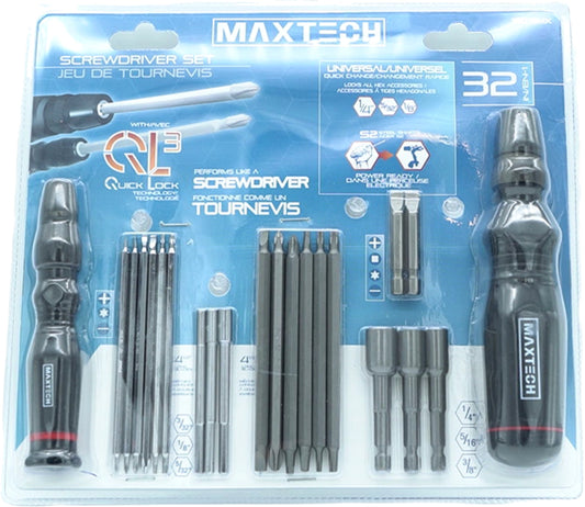 32pc. Screwdriver Set Maxtech