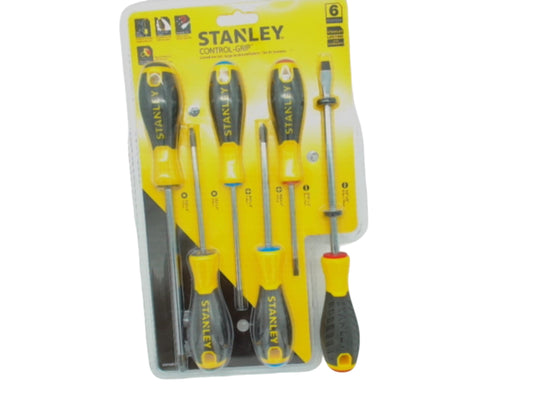 6pc. Screwdriver Set Control Grip Stanley