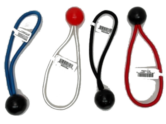 Stretch Cord 6" w/Black Ball Ass't Colours