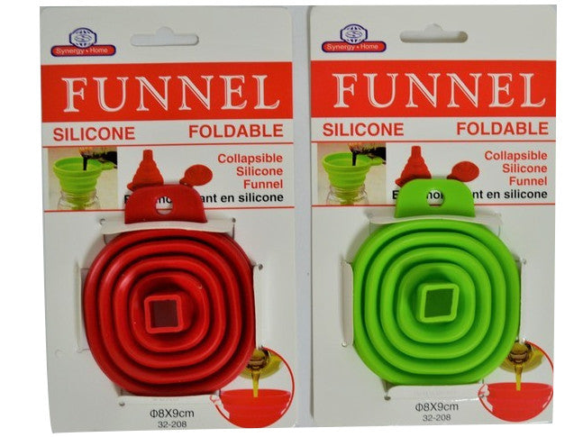 Entonnoir en silicone couleurs assorties