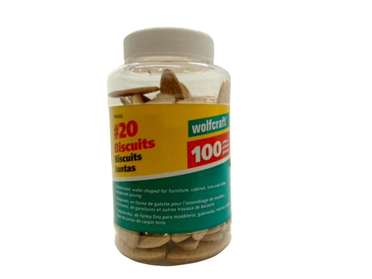 #20 Biscuits 100pk. Wolfcraft