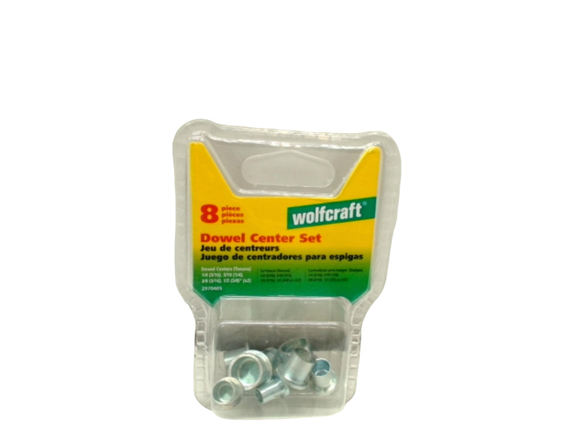 8 Piece Dowel Center Set Wolfcraft