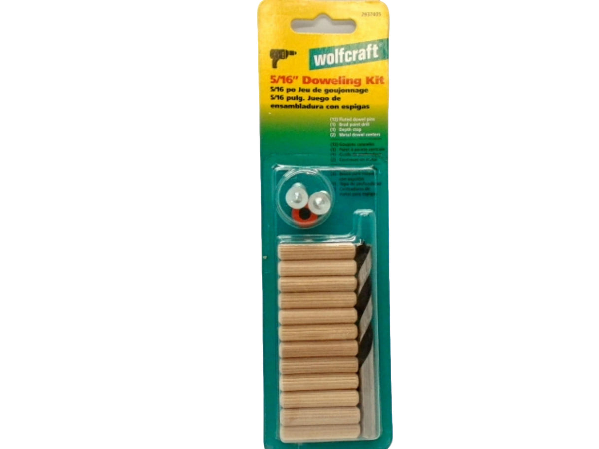 Gabarit de chevillage 5/16" avec foret à bois Wolfcraft