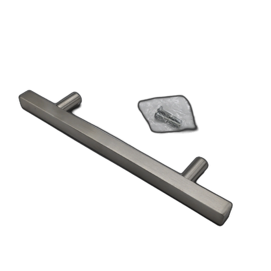 Euro Square Bar Pull 128mm Stainless Steel