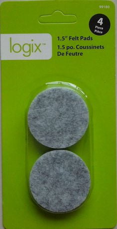 Felt Pads 1.5" Round 4pk. Logix