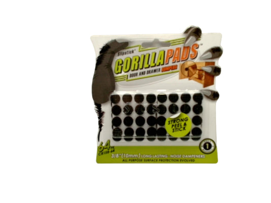 Gorilla Pads Door & Drawer Bumpers 3/8" 64pk.