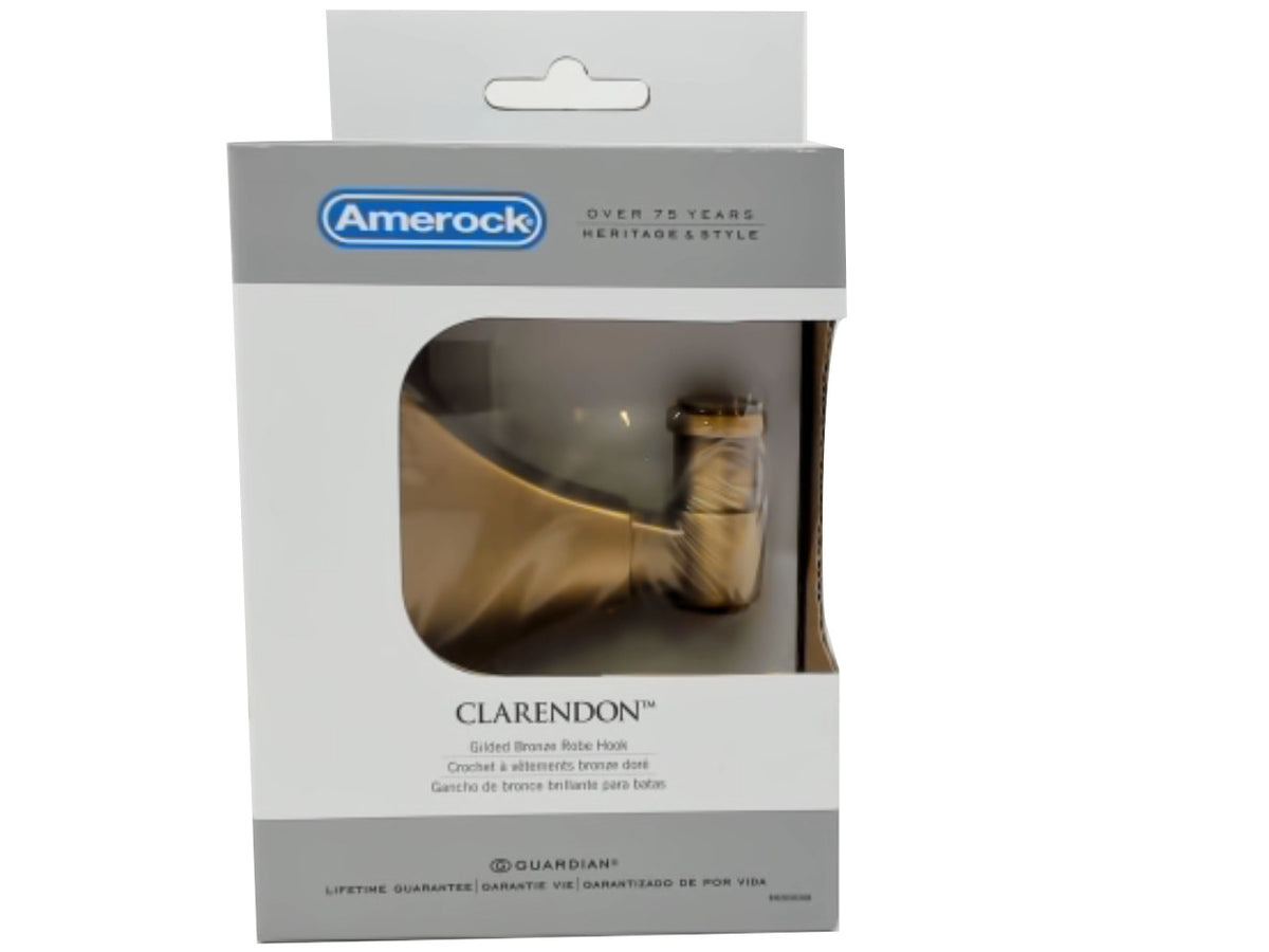 Patère en Bronze Doré Clarendon Amerock