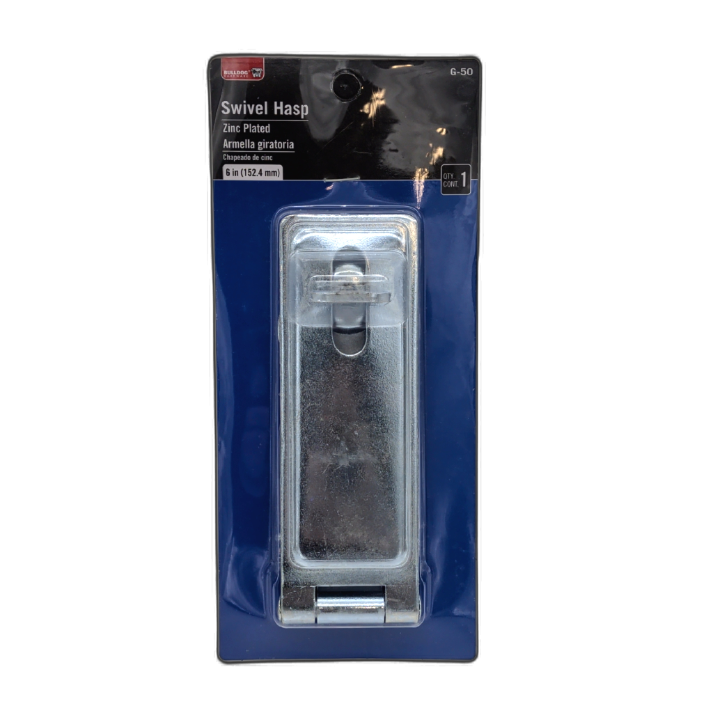 Loqueteau pivotant 6" zingué Bulldog Hardware
