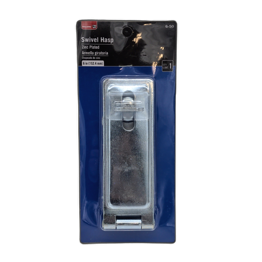 Swivel Hasp 6" Zinc Plated Bulldog Hardware