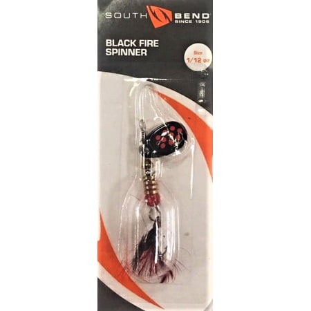 Black Fire Spinner Size 1/12oz. Red South Bend