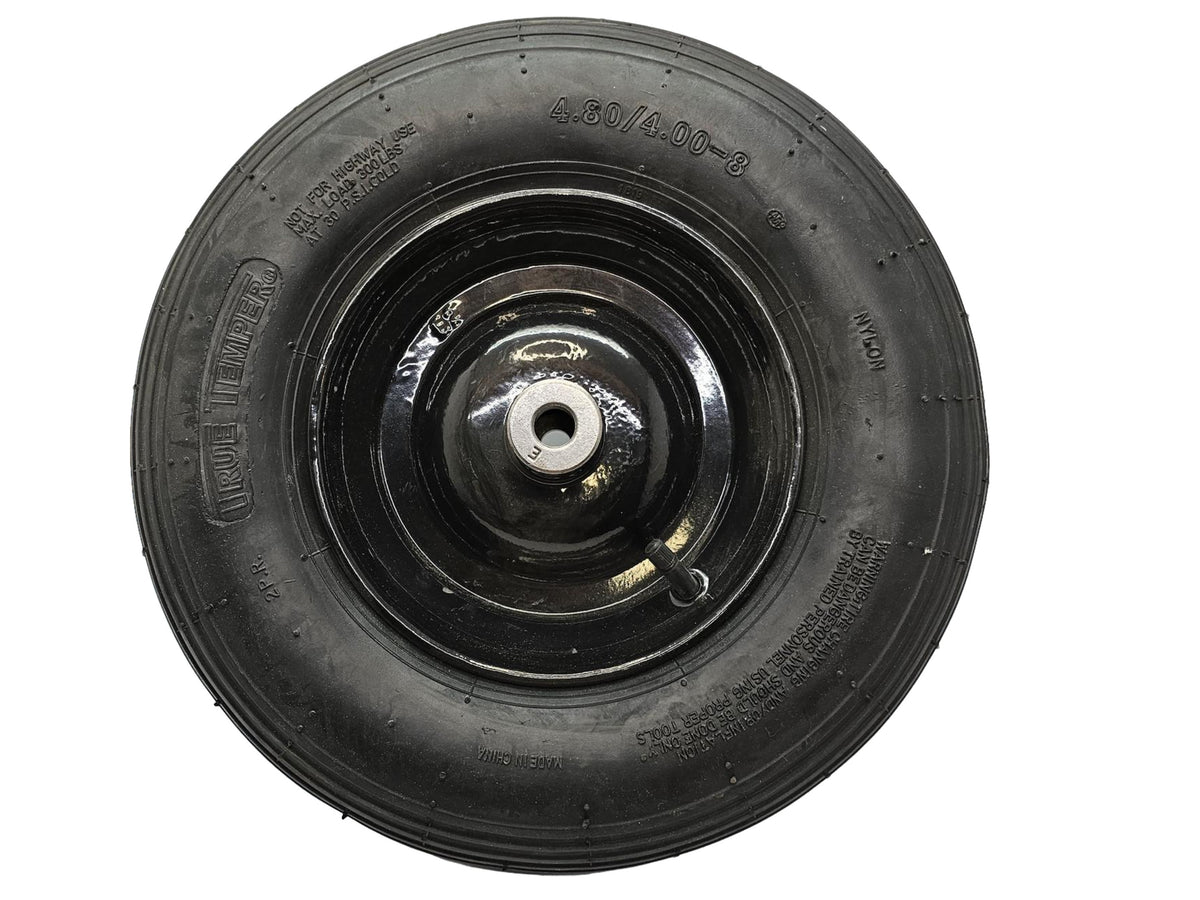 Wheelbarrow Tire w/Rim 4.80/4.00-8 2 Ply Rating 6" Hub 5/8" Br