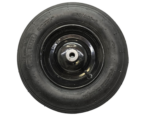 Wheelbarrow Tire w/Rim 4.80/4.00-8 2 Ply Rating 6" Hub 5/8" Br