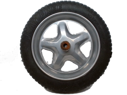 Wheelbarrow Wheel 16'' Flat Free Spoked 5/8" 6''hub