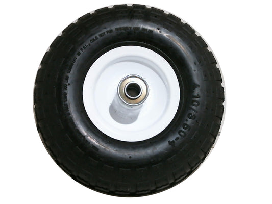 Tire w/Rim 4.10/3.50-4 5/8B White Hub Offset Pneumatic