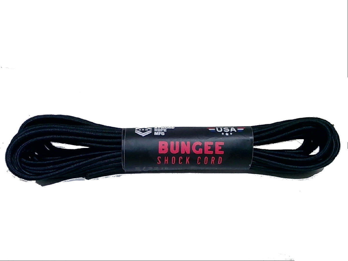 Bungee Shock Cord 5/32" x 25' Black