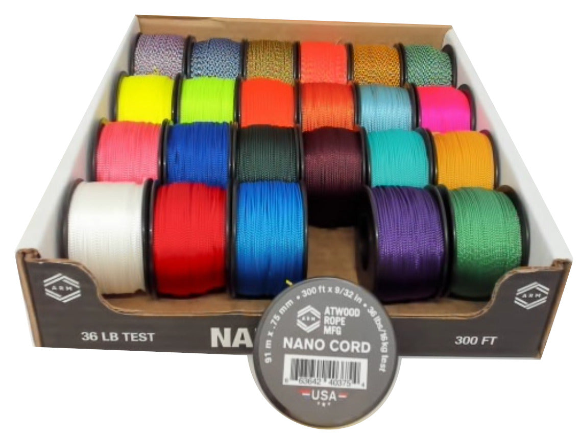 Nano Cord 9/32" X 300' couleurs assorties - vendues à l'unité