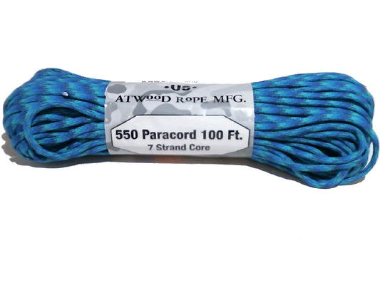 Rope 550 Paracord 100' Blue