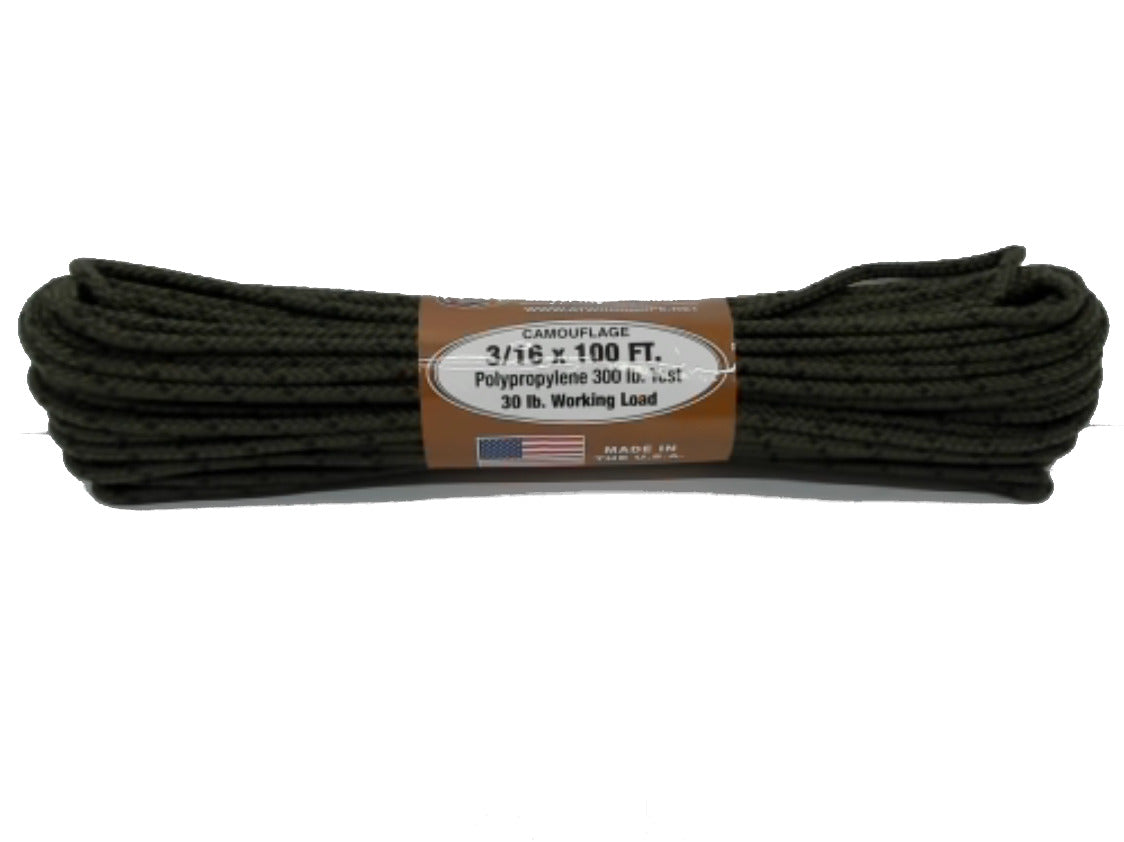 Rope 3/16"x100' Camo 300lb.
