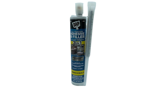 All Purpose Adhesive Filler 3 In 1 Gray 254mL Dap (Or 3/$9.99)(ENDCAP)