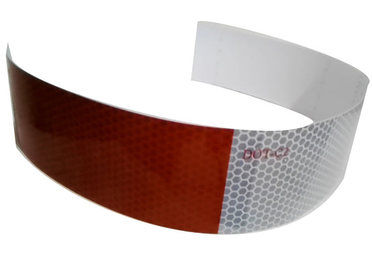Reflective Tape 2"x17" Red/Silver